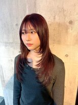 コワファースト長崎シャンプーボーイ 2nd(COIFF1RST 長崎 SHAMPOO BOY) 長崎レイヤー ブリーチなしレッド 韓国