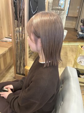 ヘアークリエイションソイ(HAIR CREATION SOI) ボブ×ベージュカラー