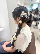 フォルテ 表参道店(FORTE)&nbsp;参列ヘアアレンジ/ヘアセット/編みおろしアレンジ