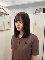 エイチ 梅田(H)&nbsp;ベリーショートグレージュインナーカラーくびれボブミディアム