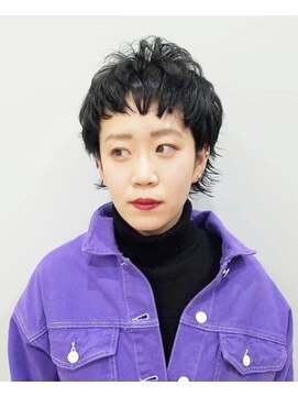 エイム ヘアメイク 横川店(eim HAIR MAKE) eim で叶える♪オシャレな黒髪☆マッシュウルフ