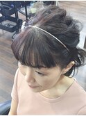 ハーフアップスタイル