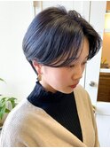 ネイビーショートヘア