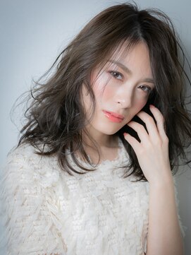 モッズヘア 越谷(mod's hair) くせ毛風小顔ランダムパーマエアリーミディw越谷30代40代50代