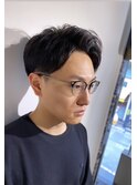 30代40代男性髪型東京バーバー日本橋ビジネスマンショートヘア