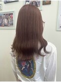 20代30代/ブリーチあり/ピンクベージュ/ツヤ感/透明感カラー