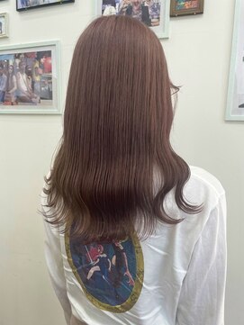 ロックス バイ マグ 松本(rocks BY MAG) 20代30代/ブリーチあり/ピンクベージュ/ツヤ感/透明感カラー