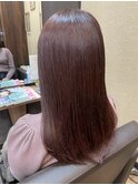 20代　ピンクブラウン　イルミナ　艶髪　髪質改善