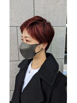 ソラーナ(SOLANA)&nbsp;【おしゃれベリーショート】ボルドーレッド 10代　20代　30代