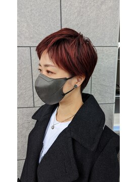 ソラーナ(SOLANA) 【おしゃれベリーショート】ボルドーレッド 10代　20代　30代