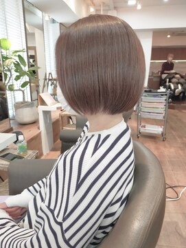 リアン(lien) デザインカラーシルキーベージュ白髪ぼかしハイライト☆自由が丘