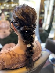 【流行り】ロングヘアの編み下ろし