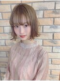 【外はね】【レディースカット】【ブラウン】