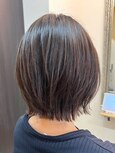 ボブ×ショコラブラウン×白髪染め@30代@40代@50代@60代