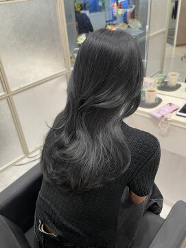 マーシュ 梅田(marshu) 【ワンホンスタイル】blue black°○