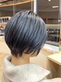 エムスリーヘアー イオンマリンピア店(MIII HAIR)&nbsp;くびれショートボブ　ブリーチカラー　4ステップトリートメント