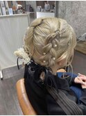 ハイトーンツイン編み込み