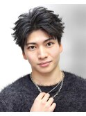 フェザーショート/ソフトツーブロック/シャドウパーマ