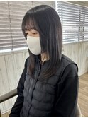 レイヤーカット/レイヤースタイル/韓国風レイヤー/黒髪スタイル