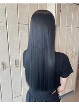 ヘアーエスクールエミュ(hair S. COEUR emu) 黒髪ストレート/枚方美容室/松井山手美容室/ヘアスタイル