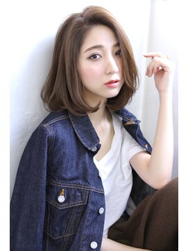 ブラン 広島本通(Blanc) 【 Blanc】大人ボブ＿センターパートボブ＿ブリーチ＿ハイライト