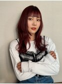 加藤【高円寺】レイヤーカット/カシスレッド/レッドブラウン