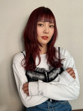 シュク 高円寺(SYUK) 加藤【高円寺】レイヤーカット/カシスレッド/レッドブラウン