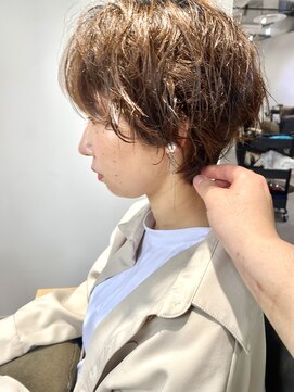 ゼン(ZEEN) 東田お客様snap【癖を活かしたショートボブ】札幌美容室/札幌駅