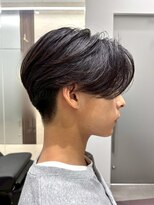 カルム(kalm) 毛流れセンターパートニュアンスパーマカルマヘアメンズパーマ