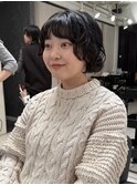 △ボブパーマミニマルボブレイヤーパーマゆるふわミディアム