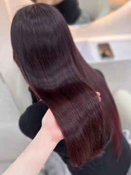 エス(Ess) 《鳥海ちひな》ワインレッド/Wカラー/艶カラー