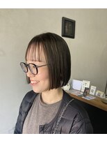 カンナカンナ 三佐店(cannaCANNA) *襟足スッキリmini bob×オリーブベージュ*