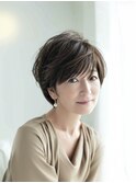 30代40代50代ナチュラル大人可愛いショートヘア
