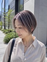 ロンドヴァリー 渋谷店(Lond vallee)&nbsp;アンブレラカラー/白髪ぼかし/顔周りカット/韓国巻き/渋谷