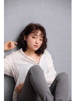 ヘアーズ ベリー 香椎店(hairs BERRY)&nbsp;グラデーションユルフワスタイル　_　黒髪＿毛先パーマ♪