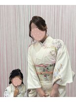 ベルグロー 北新地(BELLEGROW)&nbsp;七五三 親子ヘアアレンジ・ペア｜梅田・北新地ヘアセット