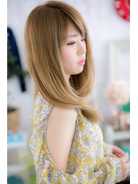 ミック ヘアアンドビューティー 大山店(miq  Hair&Beauty)&nbsp;ハイトーン×ワンカールストレートで甘辛style a