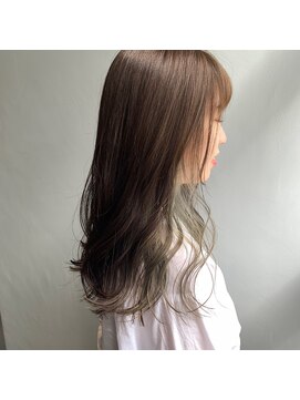 クラン(clan) clan<ナチュラルヴェールウェーブ×ネイビーカラー>