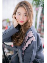 ミック ヘアアンドビューティー 大山店(miq  Hair&Beauty)&nbsp;かき上げバングアシンメトリー外国人風ランダムパーマc1