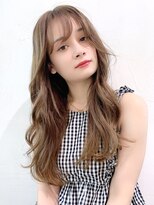 アイティー バイ アルバム 中野店(IT by ALBUM)&nbsp;ロングワンレン_くびれヘアビタミンカラーメルティカラー_38843