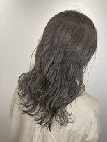 フロート 小阪店(float) アッシュグレー_マロンベージュ Aラインボブ かきあげ