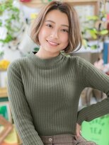 カバーヘア ブリス 上尾西口店(COVER HAIR bliss) ★センターパートx3Dハイライト小顔大人ボブ20代30代40代★8