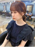 結んでも可愛いサイドバング後れ毛カット