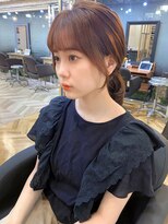 結んでも可愛いサイドバング後れ毛カット