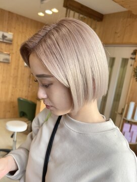リベストバイジェービー 稲毛(li best. byjb) 切りっぱなしボブと相性抜群☆ミルクベージュ☆ [稲毛/稲毛駅]