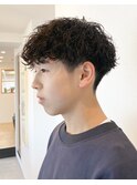 波巻きパーマ