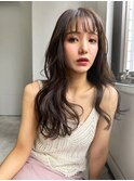 【ROSE】レイヤーロング＿グレージュカラー＿ウェーブロング