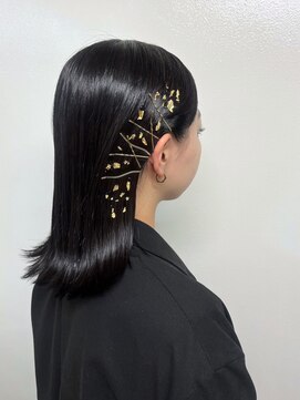 オアシスガーデン 我孫子店(Oasis GaRDEN) 金箔ヘアアレンジ