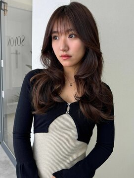 ソヨン 仙台落合店(SOYON) カーキベージュ×艶ロング