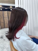 ヘアーサロン ヴィアルス 松原店(hair salon VIARS)&nbsp;インナーレッド！！ブラウン系カラー